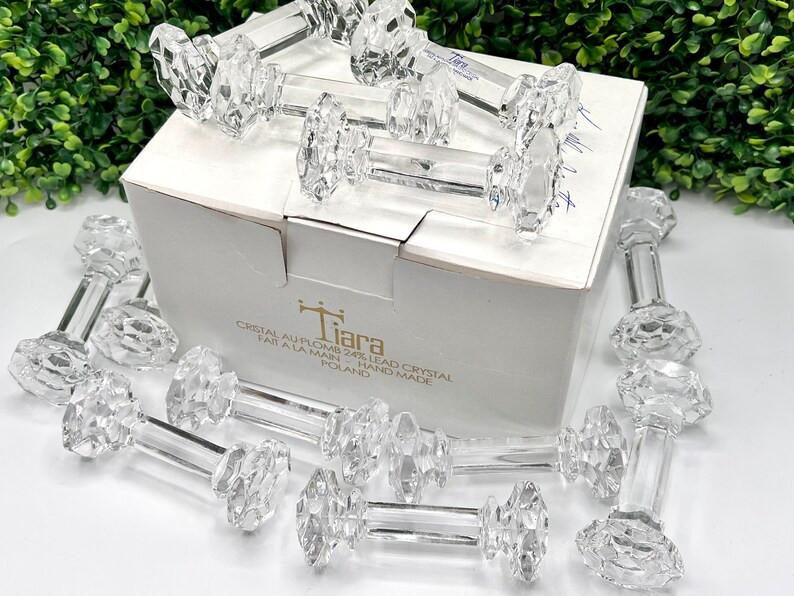 Vintage Crystal Knife Rest, 24% Lead Crystal, Replacement Piece, Poland, Tiara Trademark, Faceted... | Etsy (US)