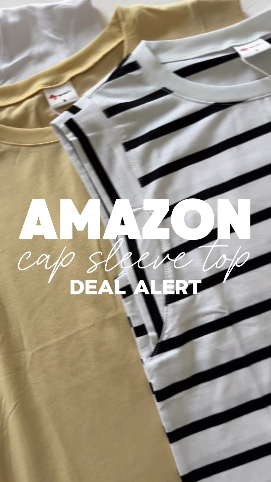 Amazon cap sleeve tops that are perfect for spring and summer AND on major deal! Some colors and size up to 50% off! Hurry, this deal won’t last long! 

Follow me for more affordable fashion and Amazon finds!

Wearing my true size small! 


#LTKStyleTip #LTKOver40 #LTKSaleAlert