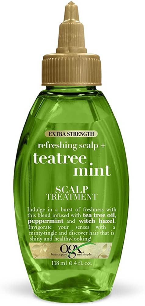 OGX Extra Strength Refreshing + Invigorating Teatree Mint Dry Scalp Treatment with Witch Hazel As... | Amazon (US)