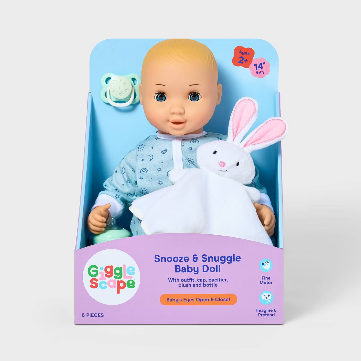 14" Snooze & Snuggle Baby Doll - Gigglescape™ | Target