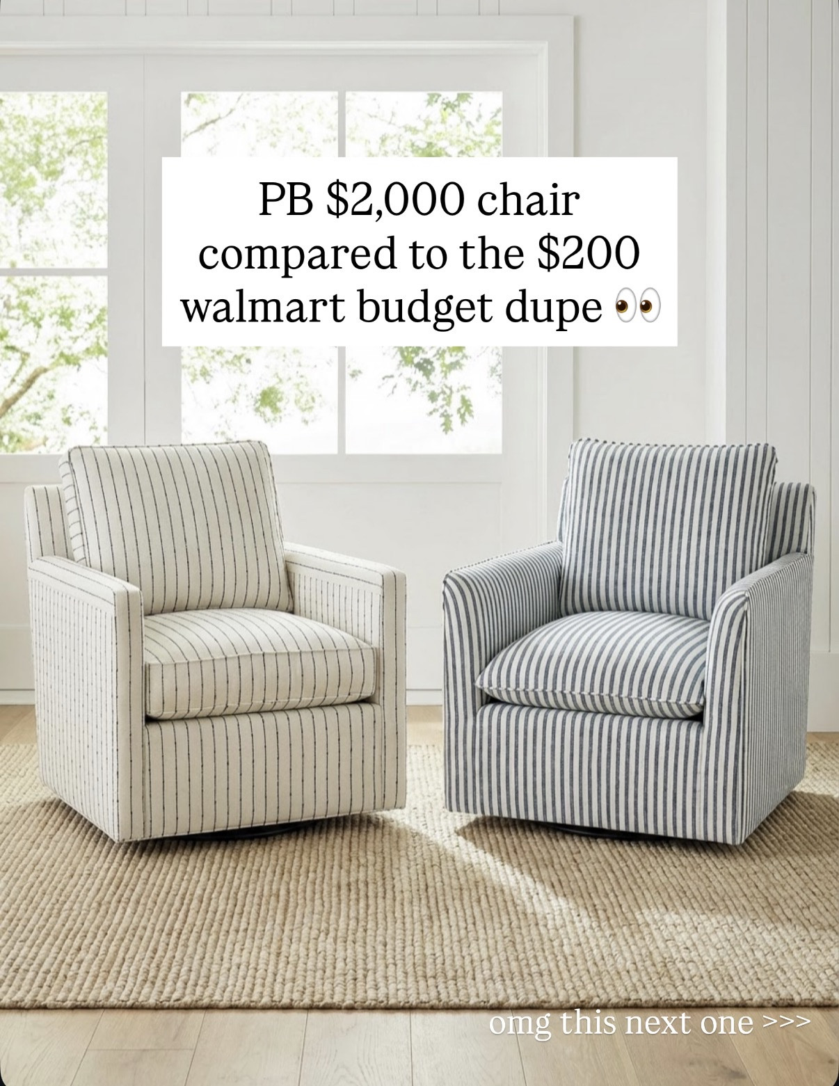 Pottery barn swivel chair 

#LTKU #LTKHome #LTKootd