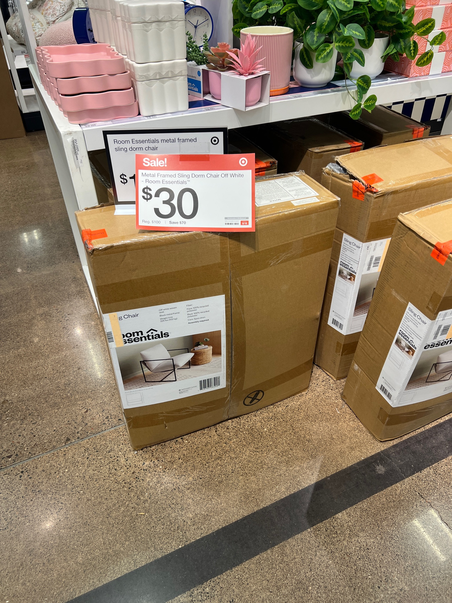 Sling back chair $70 off rn in store!

#LTKHome #LTKFindsUnder100