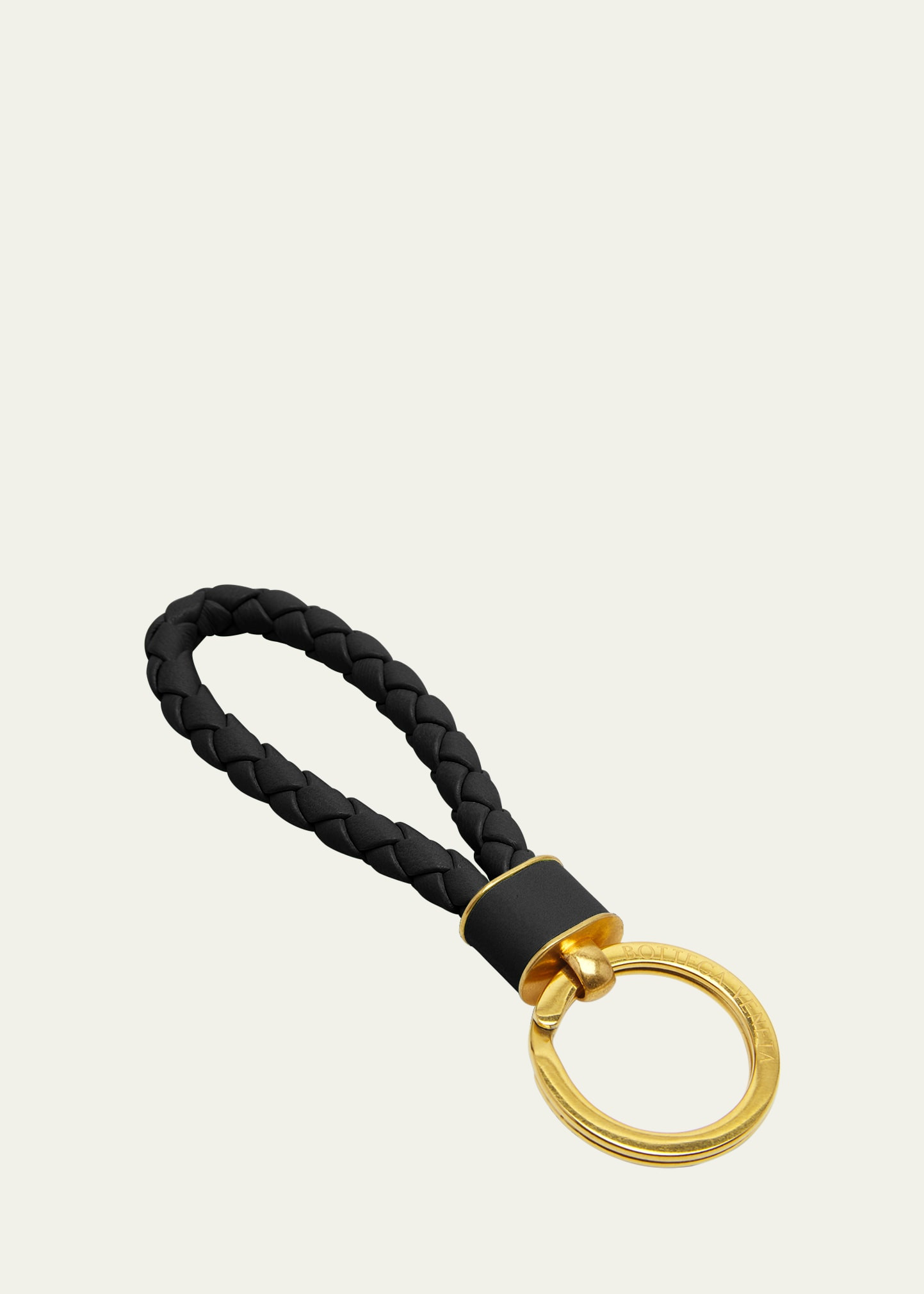 Bottega Veneta Intreccio Napa Lambskin Keychain | Bergdorf Goodman