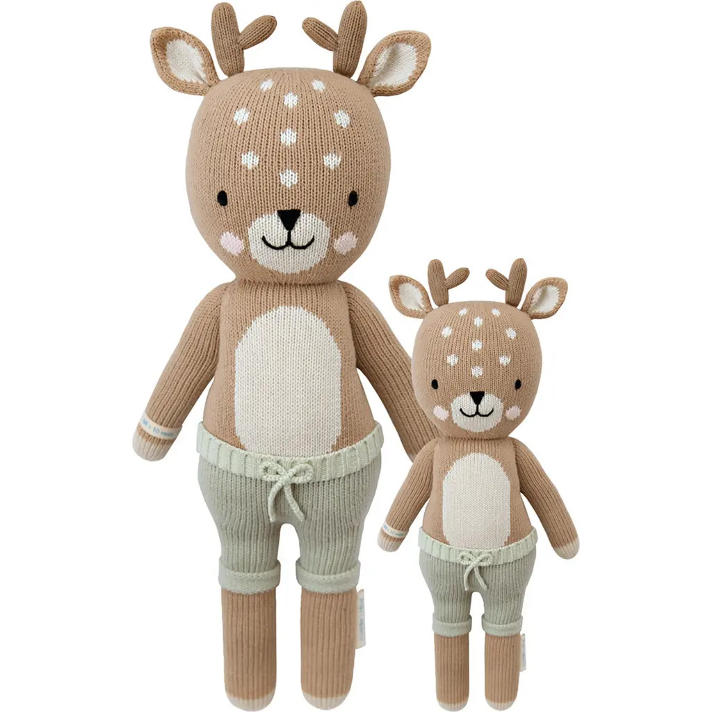 cuddle+kind cuddle + kind Mini Elliot the Fawn Stuffed Animal in Brown at Nordstrom | Nordstrom