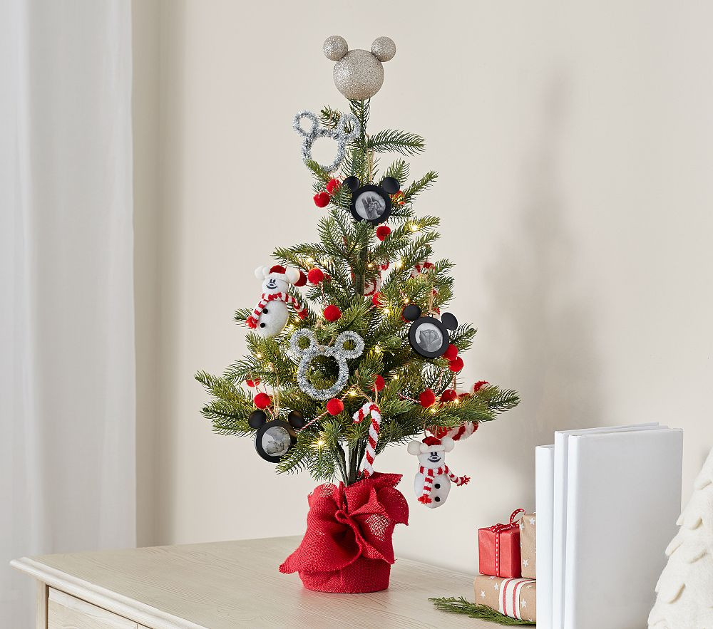 Disney Mickey Mouse Mini Decorated Light-Up Tree | Pottery Barn Kids