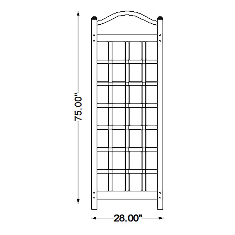 Winston Porter Arrya 76'' H x 28'' W Vinyl Trellis & Reviews | Wayfair | Wayfair North America
