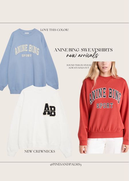 New anine bing sweatshirts

#LTKStyleTip
