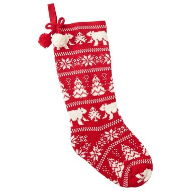 XMAS FAM JAM FAIR ISLE STOCKING – RED | Indigo (CA)