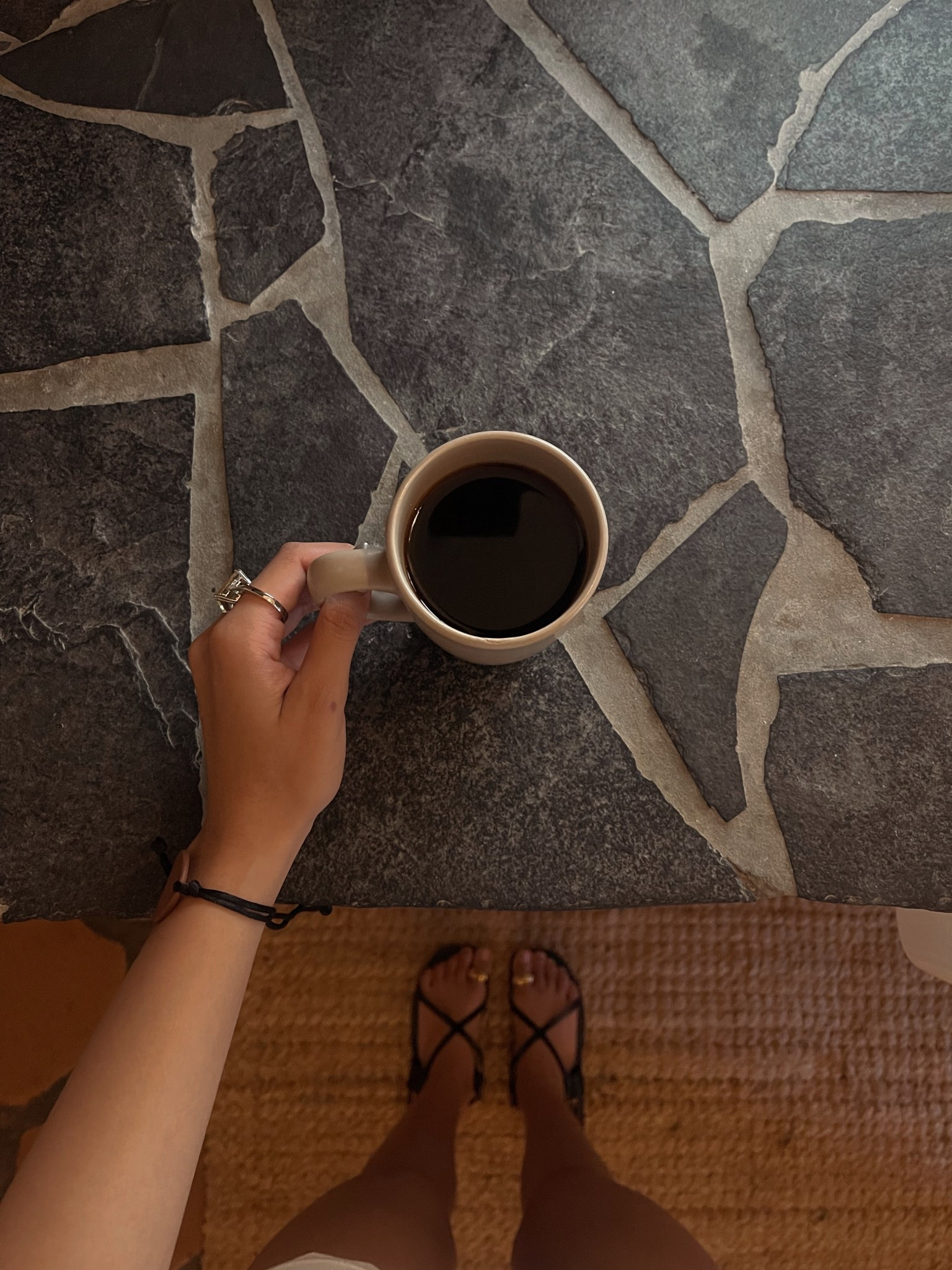 Nothing like some coffee and a cute pair of chic strappy black sandals to start the day (bonus points if it has gold or silver accents) ✔️

I’ve included heeled sandals that would be perfect for beach days to your next summer outfit here.

#LTKdayinmylife #LTKTravel #LTKmorningroutine