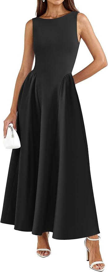 PRETTYGARDEN Summer Sleeveless Maxi Dresses for Women 2026 Elegant Classy A Line Tank Formal Midi... | Amazon (US)
