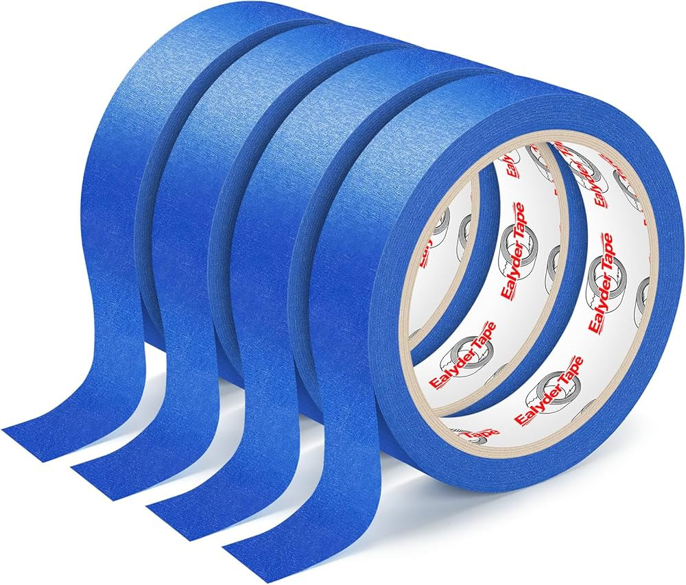 4 Rolls Blue Painters Tape, Premium Masking Tape, Paint Tape for Multi-Purpose, Painting, DIY Cra... | Amazon (US)