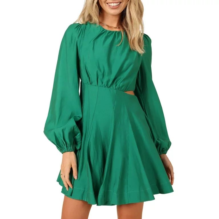 EVALESS Fall Dresses for Women 2023 Casual Mini Dress Long Sleeve Cut Out Dress for Women Fashion... | Walmart (US)