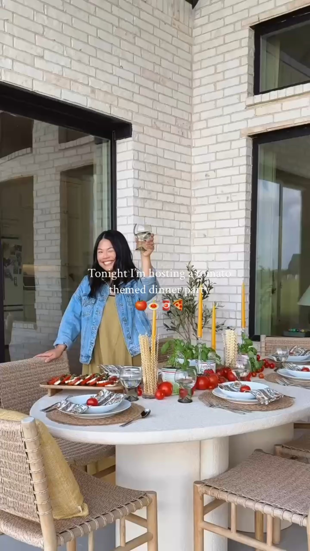 Let’s host a tomato themed outdoor dinner party with @worldmarket! 🍅🥫🍕🍝

World market is truly a one stop shop for all things dinner party! Not only did I grab table setting items, but I grabbed food/drinks, and outdoor items! I had so much fun setting this up, playing with fun designs and colors and stepping out my comfort zone!  What theme should I tackle next?!  #worldmarketpartner #worldmarketfinds

#LTKHome #LTKSummerEdit #LTKSeasonal