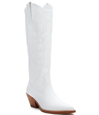 Agency Leather Tall Western Boots | Dillard's