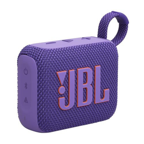 JBL Go 4 - Ultra-Portable, Waterproof and Dustproof Bluetooth Speaker, Big JBL Pro Sound with Punchy bass, 7-Hour Built-in Battery, Made in Part with Recycled Materials (Purple) | Amazon (US)