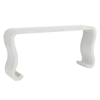 MR Waterfall Console with Mahogany & Veneers | Ballard Designs, Inc.