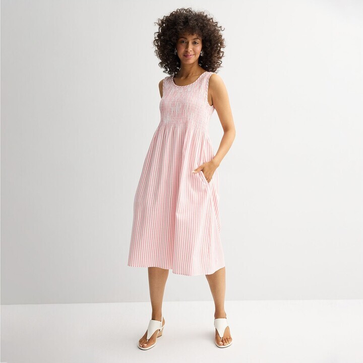 Croft & Barrow Women's Smocked Midi Dress | Kohl's