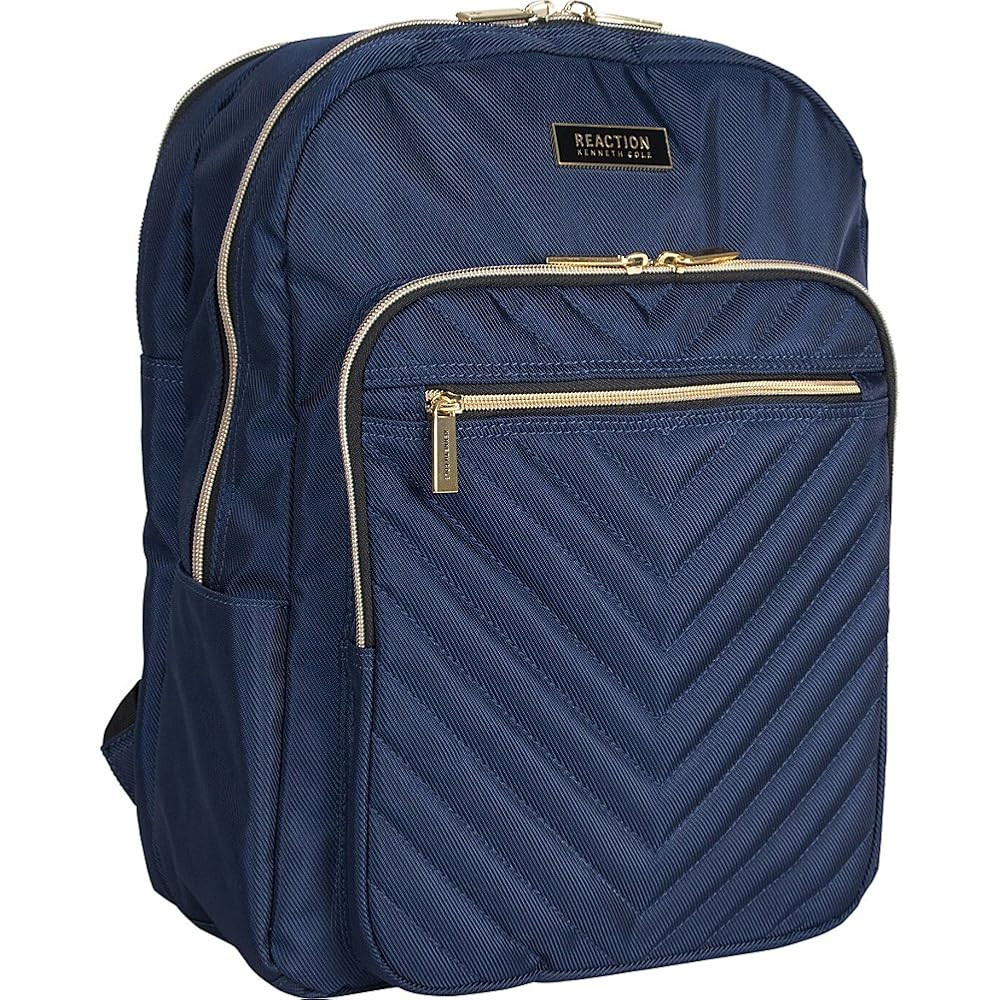Kenneth Cole REACTION Women's Chelsea Chevron 15" Laptop and Tablet Backpack, Navy | Amazon (US)