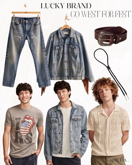 Lucky Brand | Go West For Fest | western style festival outfits for him | country concert outfit inspiration 

#LTKstyletip #LTKFestival #LTKmens