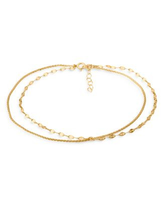 AQUA Double-Row Chain Anklet - Exclusive  | Bloomingdale's Jewelry & Accessories | Bloomingdale's (US)