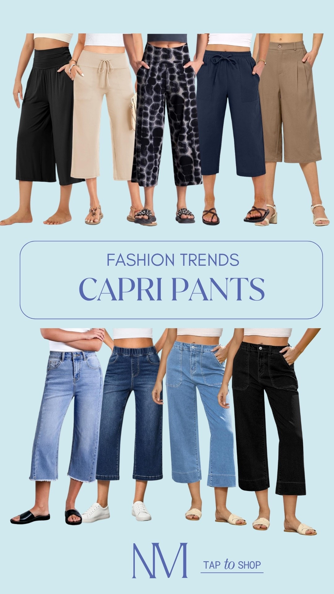 THE TREND THAT’S BACK & BETTER 👖

Capri pants are having a MOMENT
Comfy, flattering & perfect for that effortless everyday look 👀

Dress them up with heels or keep it casual with sandals or sneakers ✨
The cropped length = so chic & easy for spring/summer 🫶🏻

capri pants, amazon fashion, spring outfits, casual style, everyday outfits, comfy chic, summer outfits, denim capris, minimalist fashion, trending styles

#LTKootd
