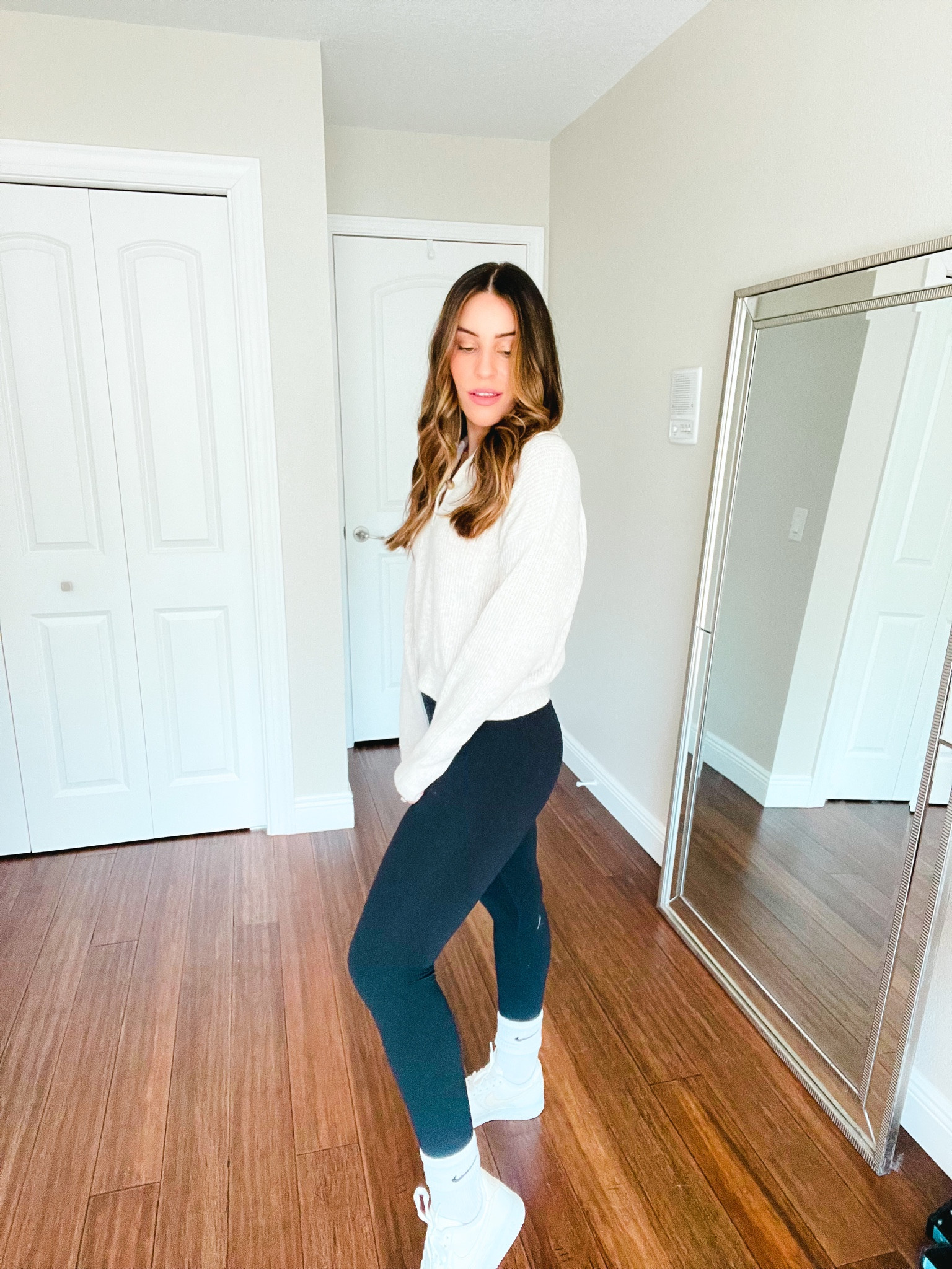 Cozy work from home outfit! 

#workfromhomeoutfit #wfhfit #wfh #lululemon #nordstrom #nike #cozyfall #fallfit 