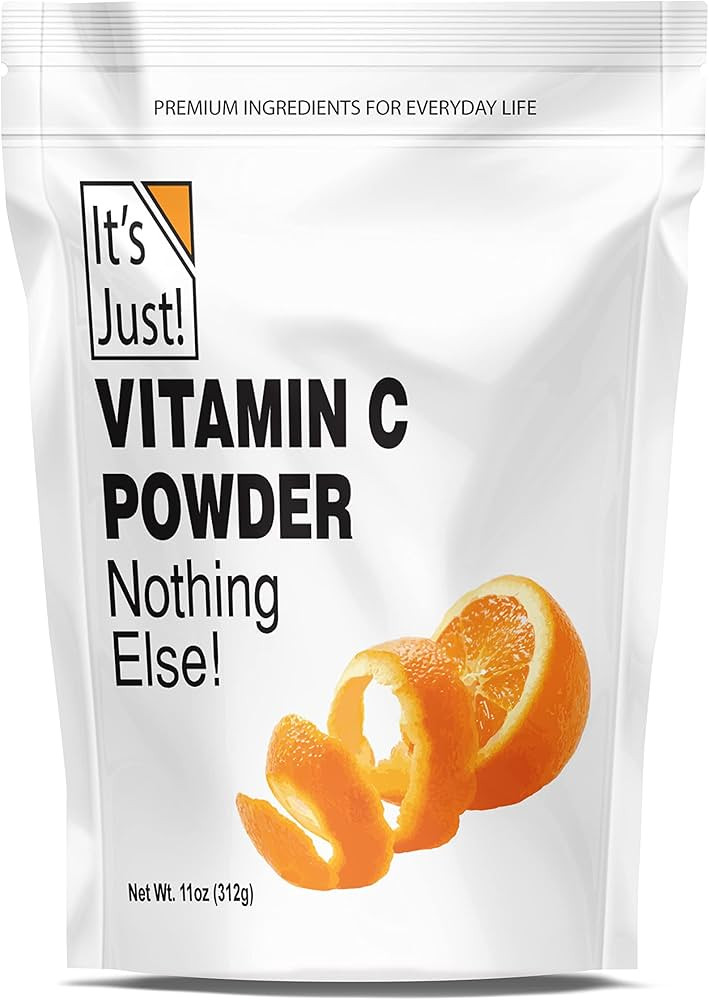 It's Just! - Vitamin C Powder, 100% Pure Ascorbic Acid, Food Grade, Immune Support, Homemade Cosm... | Amazon (US)