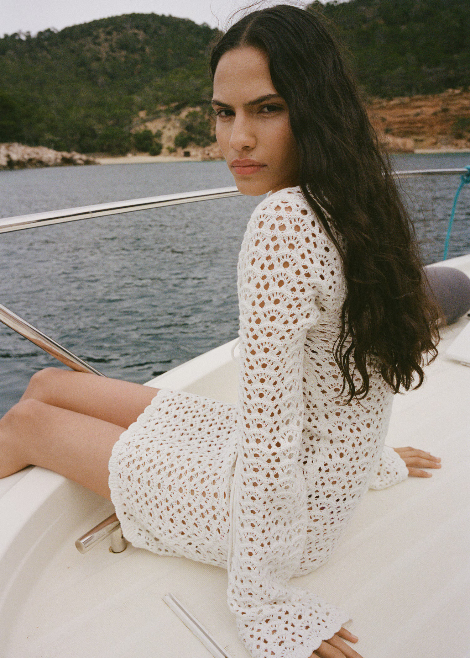 Mini crochet dress with bow - Women | MANGO USA | Mango (US/MX/AU)