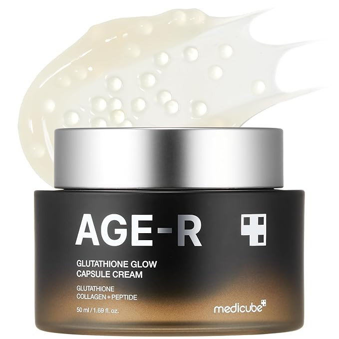 medicube AGE-R Glutathione Glow Capsule Facial Cream - Instant Lifting Moisturizer - Collagen Pep... | Amazon (US)