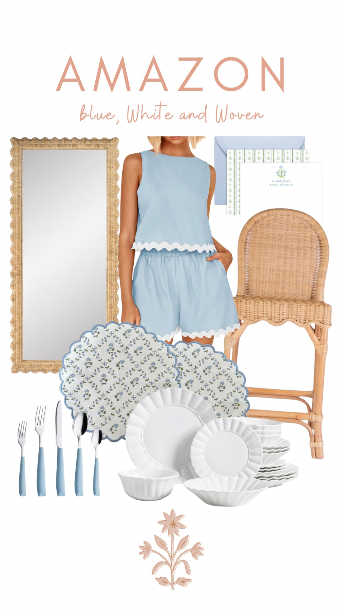 Found it on Amazon; Amazon fashion; Amazon home; Designer inspired Amazon; matching set; blue and white forever; grandmillennial home; block print table linens

#LTKSaleAlert #LTKFindsUnder50 #LTKHome