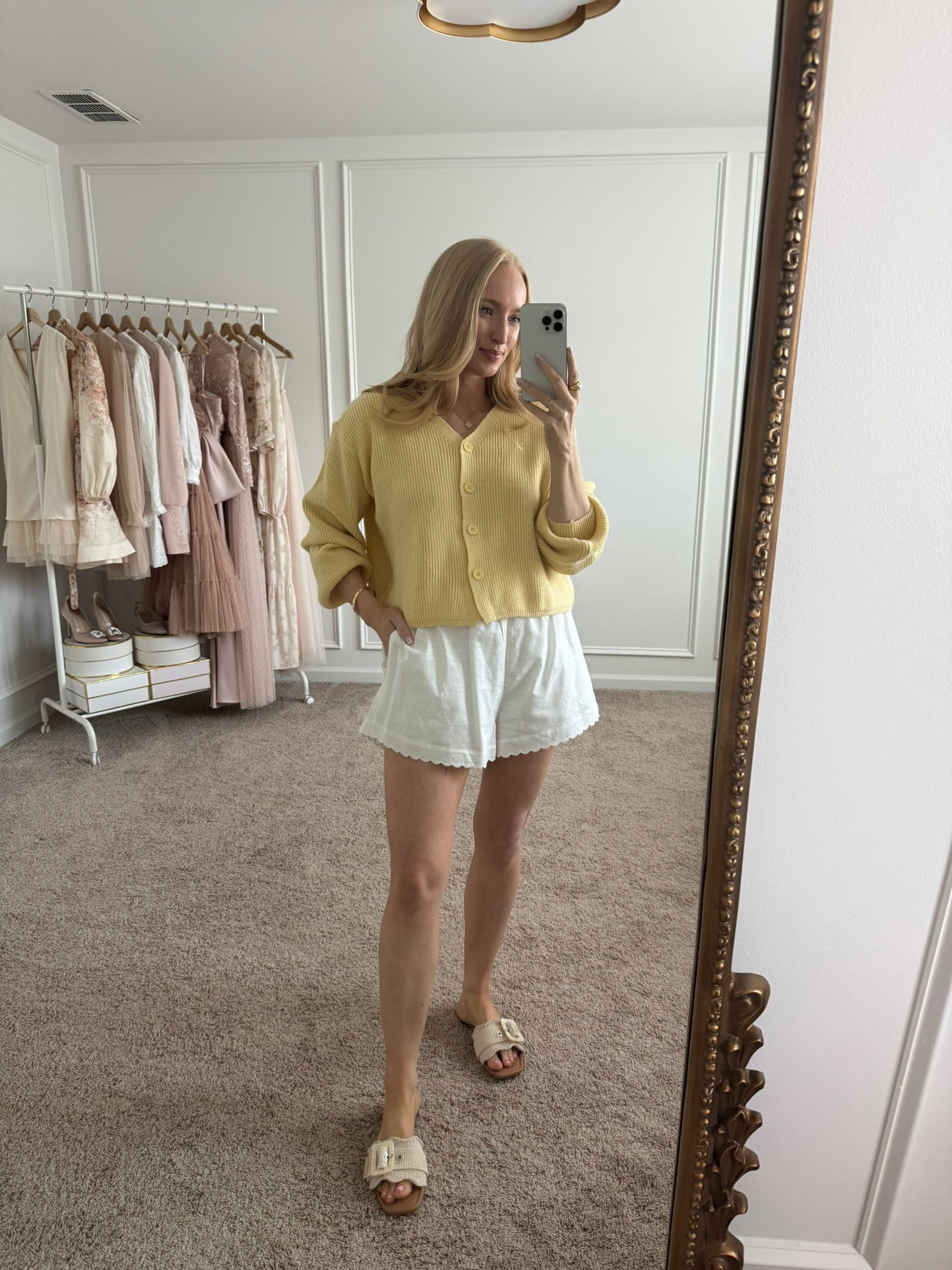 I’m obsessed with butter yellow right now! This cardigan sweater from Petal & Pup is perfect for spring. You can wear as a sweater or drape over your shoulders. Wearing size small in the sweater and size medium in the shorts. Use my code STRAWBERRYCHIC20 for 20% off. Spring outfits // summer outfits // spring break outfits // casual outfits // daytime outfits // petal & pup finds 

#LTKStyleTip #LTKSeasonal #LTKFindsUnder100