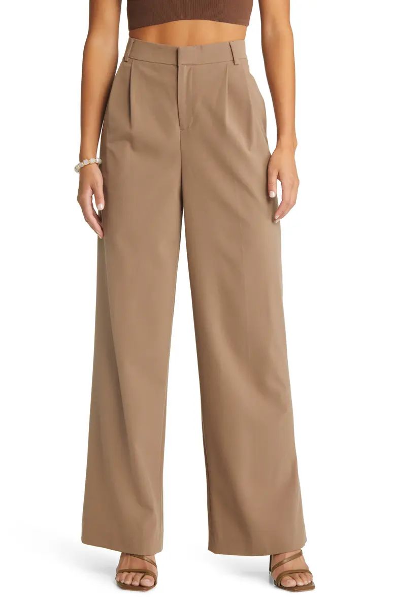 Open Edit Relaxed Waist Wide Leg Trousers | Nordstrom | Nordstrom