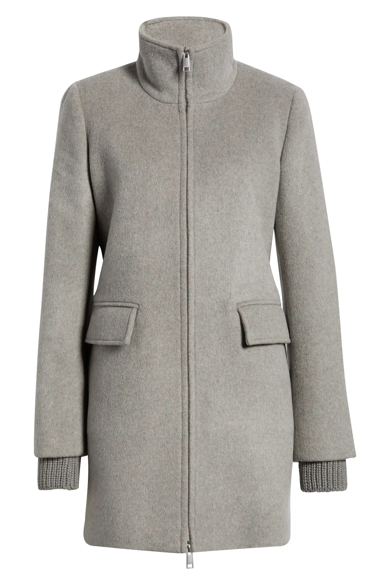 Stand Collar Wool & Cashmere Blend Coat (Women) | Nordstrom | Nordstrom
