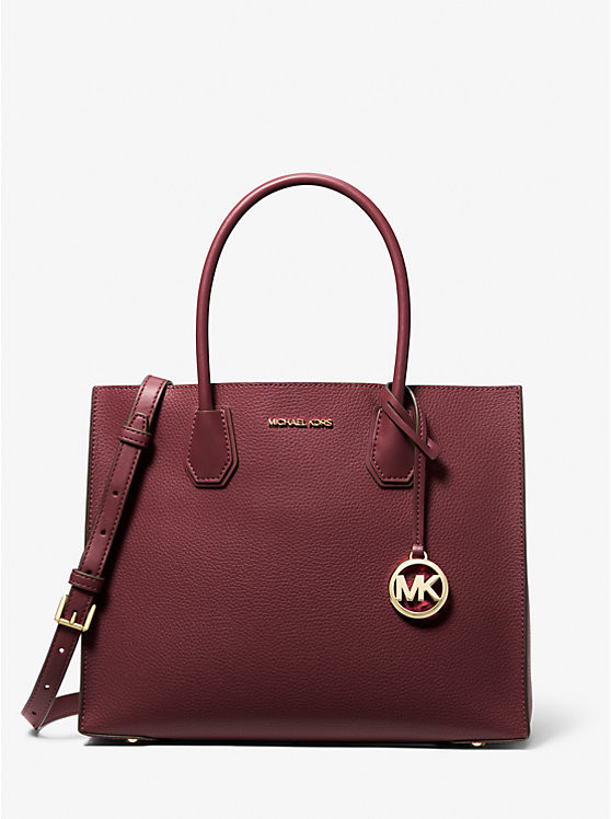 Mercer Large Pebbled Leather Accordion Tote Bag | Michael Kors US