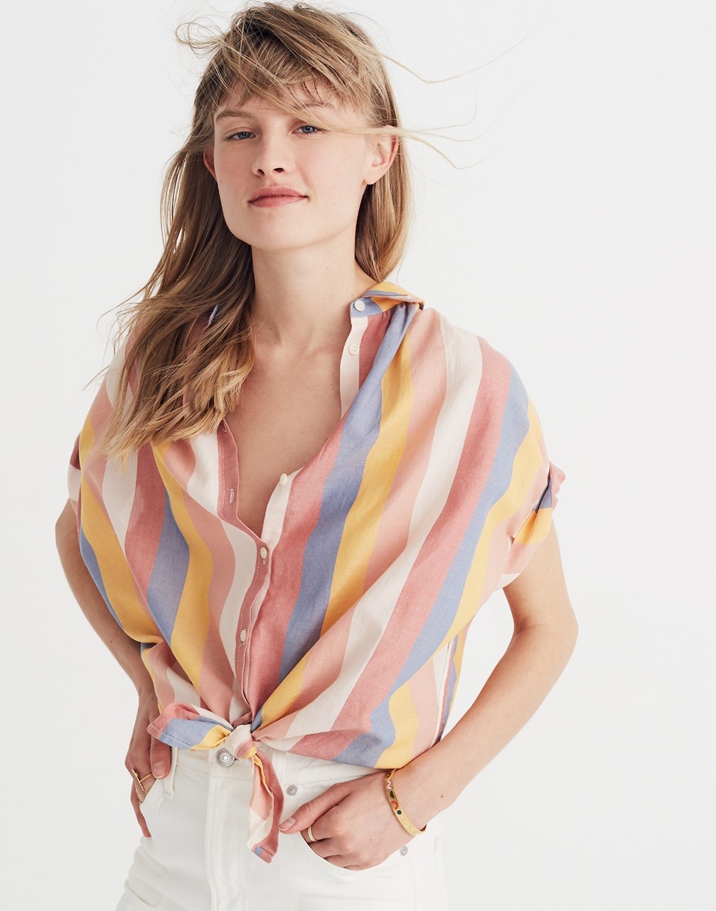 Central Shirt in Sherbet Stripe | Madewell