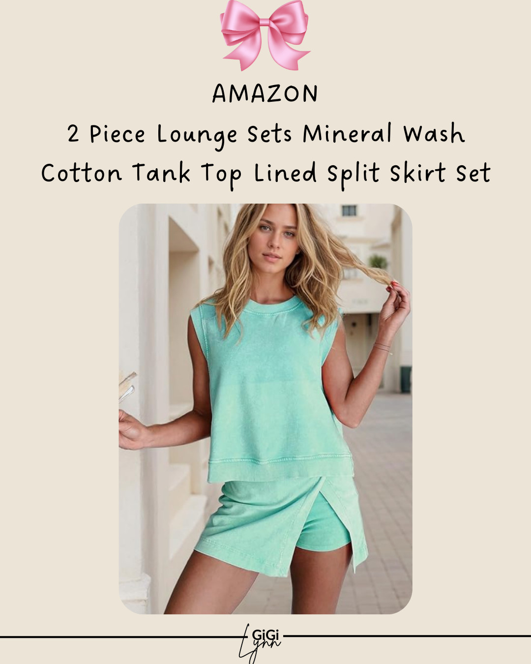 The soft mineral wash cotton fabric gives this set that lived-in, elevated casual vibe that’s trending right now. The matching tank and skirt combo makes getting dressed effortless — you can wear the pieces together for a coordinated look or style them separately with other staples in your closet.

The side slit skirt adds movement and a flattering silhouette while the lightweight breathable fabric keeps it perfect for warm weather. This set is ideal for summer days, vacation outfits, travel looks, casual brunch, running errands, or relaxed weekend style.

✨ Why this set is trending:
• Soft mineral wash cotton fabric
• Matching 2-piece outfit set
• Comfortable tank + split skirt combo
• Lightweight and breathable for summer
• Versatile pieces you can mix and match

If you love comfortable lounge sets, effortless summer outfits, and elevated casual style, this set is such a good find.

#ltkstyle #ltkfashion #twopieceset #loungeset #summeroutfit #vacationoutfit #casualchic #matchingset #comfortablefashion #midweststyle #over40style #effortlessstyle #amazonfashionfinds 

 #LTKSpringSale #LTKootd #LTKActive