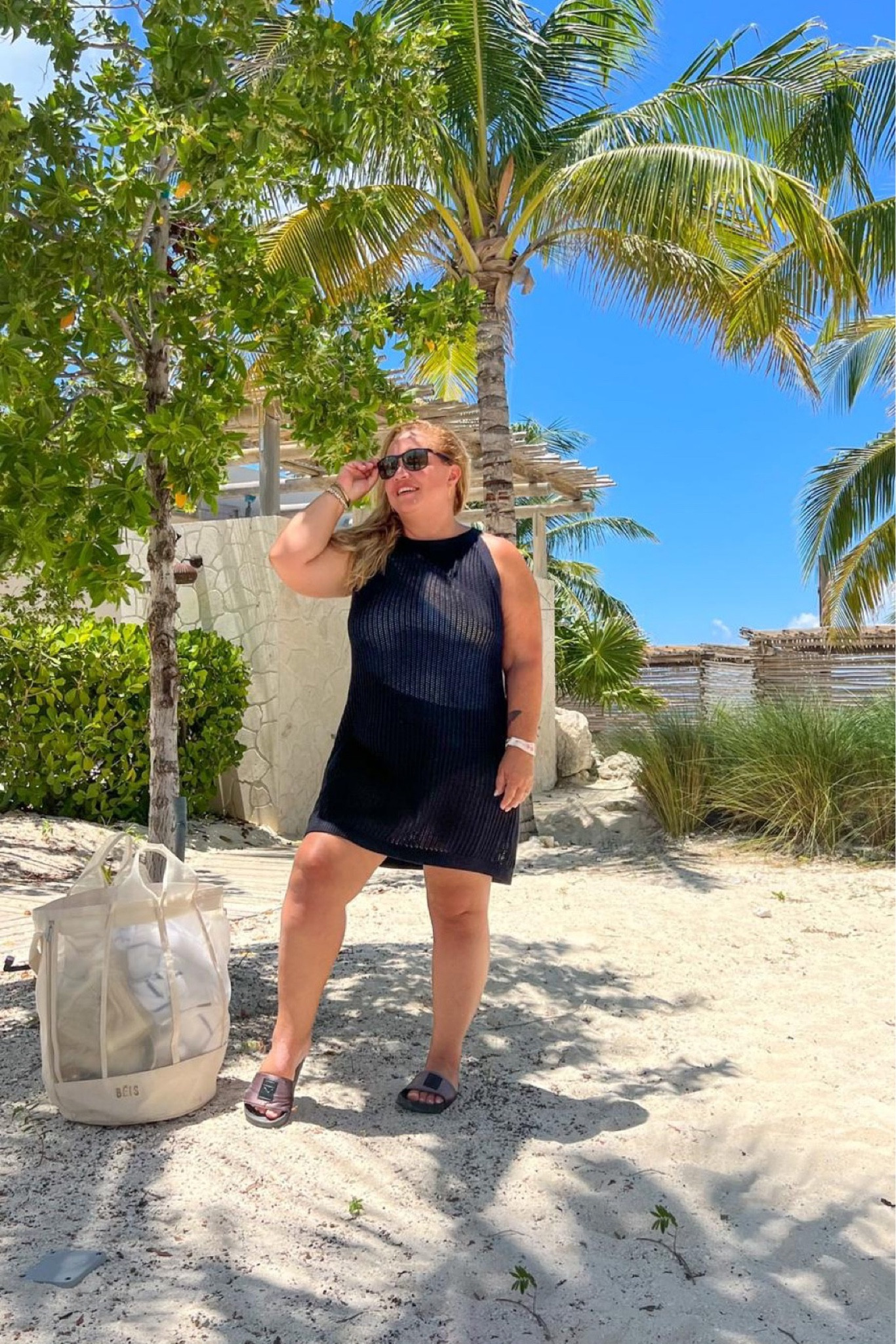 The perfect crochet high-neck dress! Resort outfit idea vacation outfit 

#LTKcurves #LTKSeasonal #LTKswim