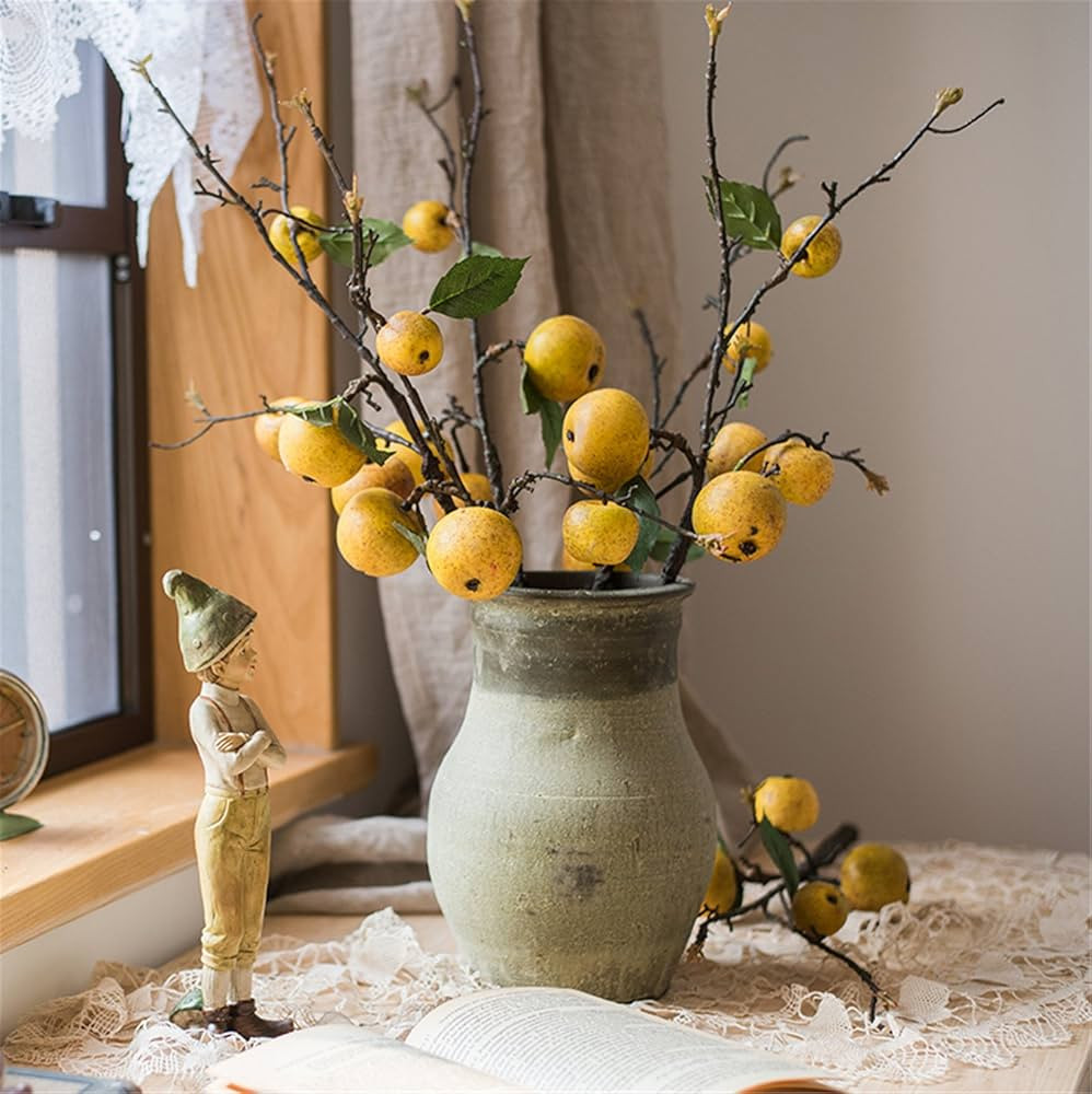 Zzooi 3PCS Artificial Pear Tree Branches Fake Pear Fruit Spur | Amazon (US)