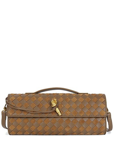 Hand-Woven Leather Clutch | Gilt & Gilt City