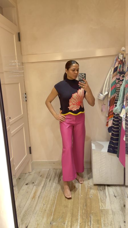 Skip a red or pink dress and try these pink leather pants for your valentines outfit 

#LTKfindsunder100 #LTKSpringSale #LTKSeasonal