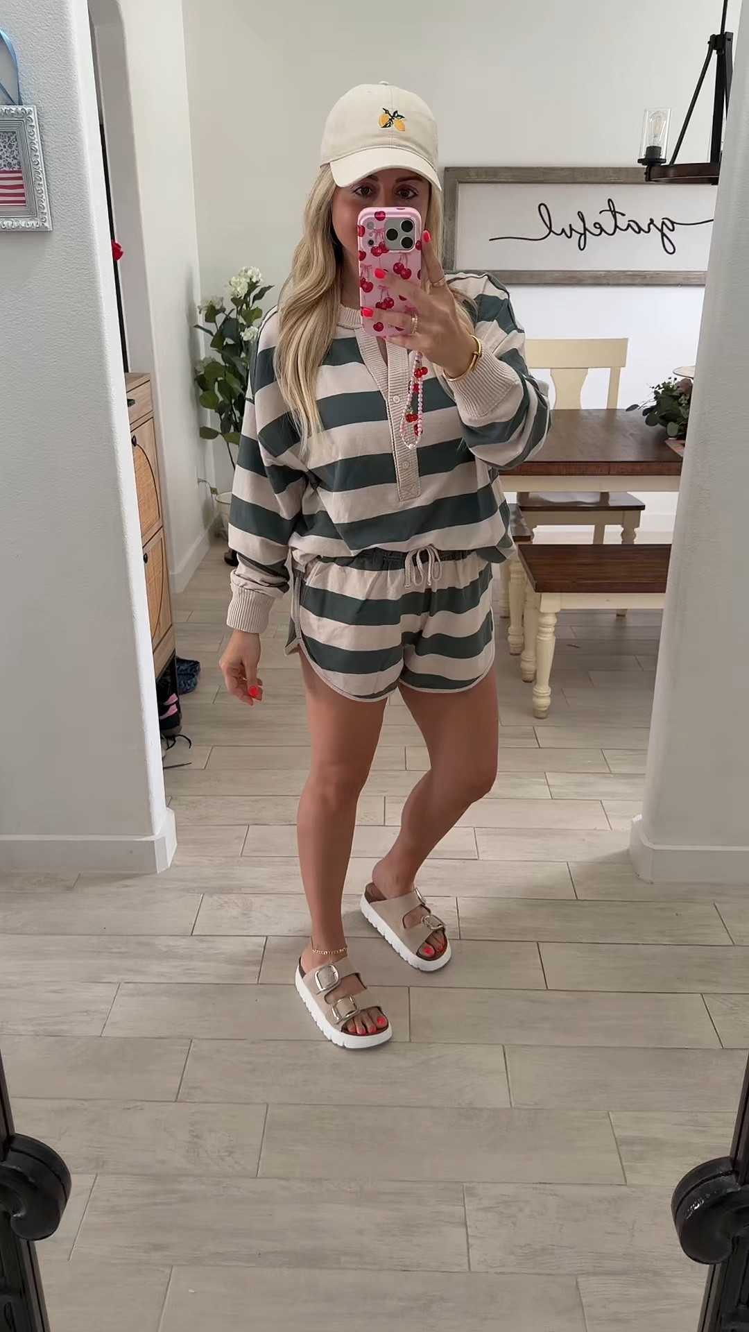 Everyday comfy cute outfit 
Matching set small
Sandals tts


#LTKootd