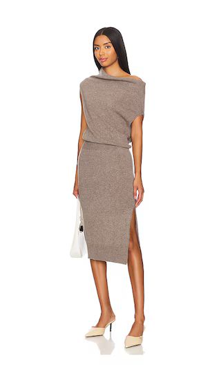 Lori Sleeveless Dress in Otter Melange | Revolve Clothing (Global)