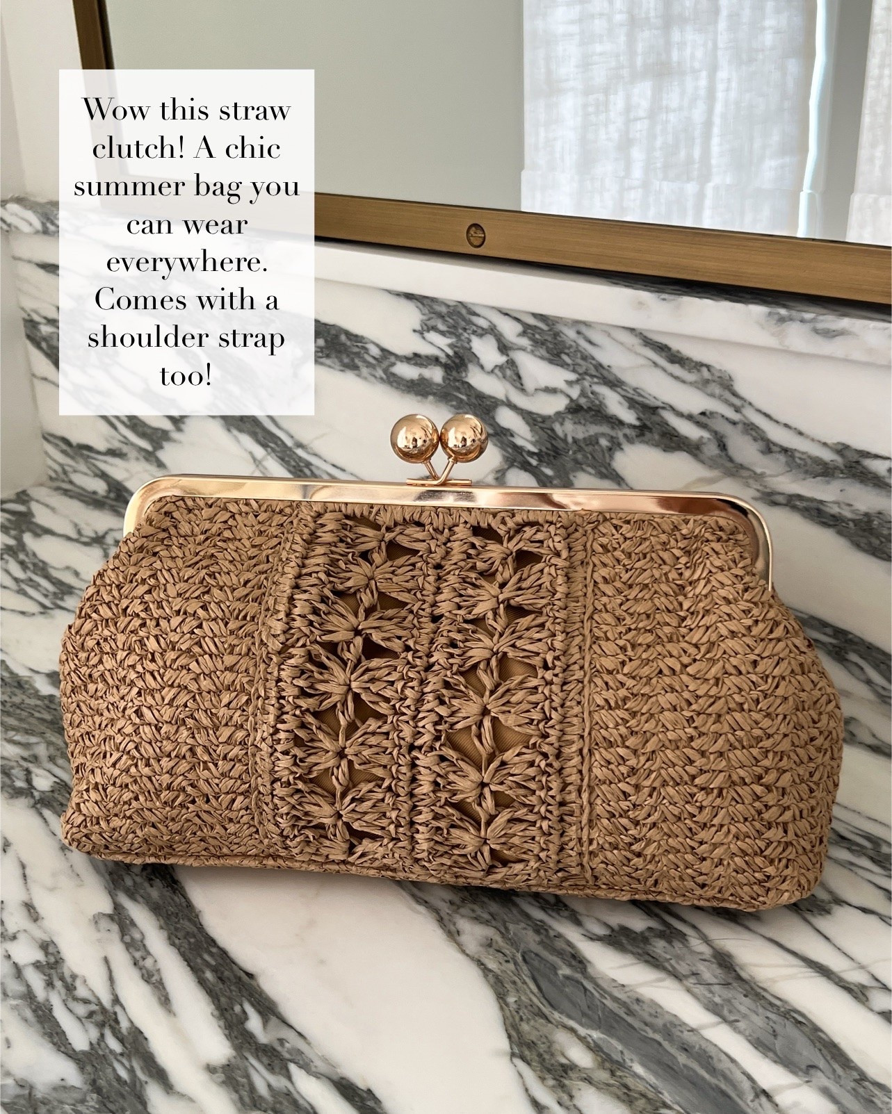 Target straw clutch on sale! Save 30% off - comes with a shoulder strap - it’s so good for summer date nights!

#LTKOver40 #LTKmomlife #LTKSaleAlert