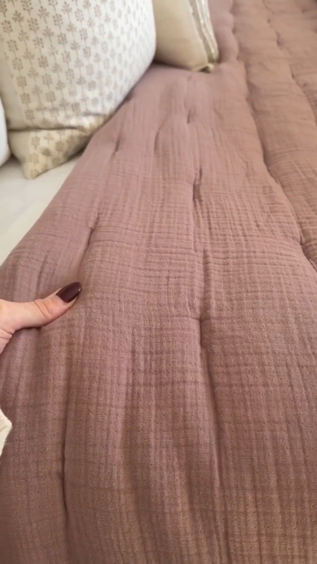 The easiest and prettiest spring bedding refresh! I love the pop of color for the spring season. Quince bedding is soft, organic, luxurious and very affordable! And how pretty is this pop of color against our walls 😍😍

#LTKHome #LTKSeasonal #LTKSaleAlert