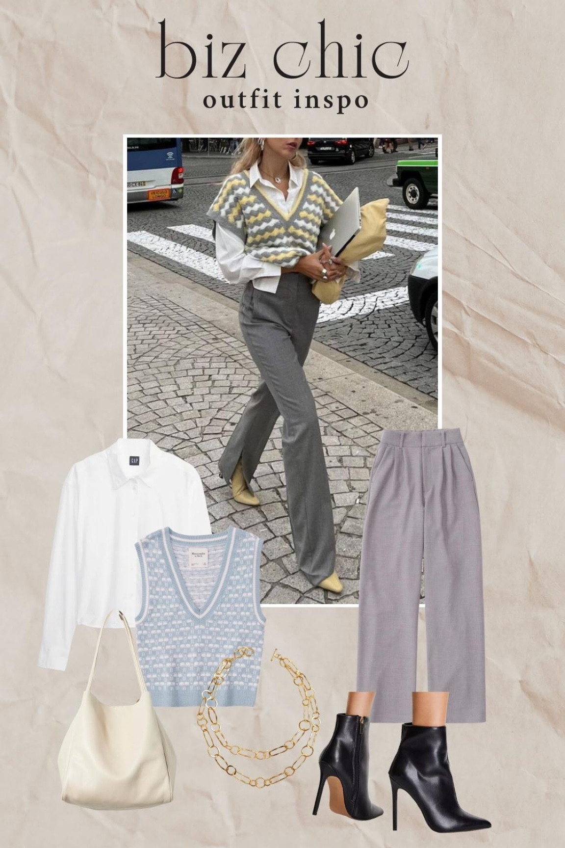 business chic outfit inspo! 

Sweater vest | white button up | gold jewelry

#LTKstyletip #LTKworkwear #LTKcurves