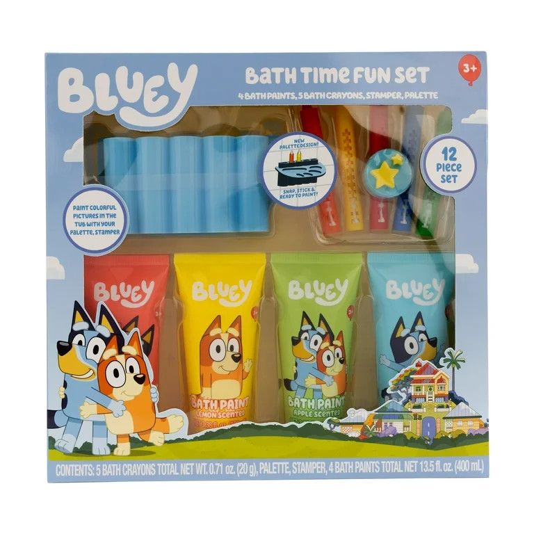 Bluey Bath Time Fun Set, 12 Pieces - Walmart.com | Walmart (US)