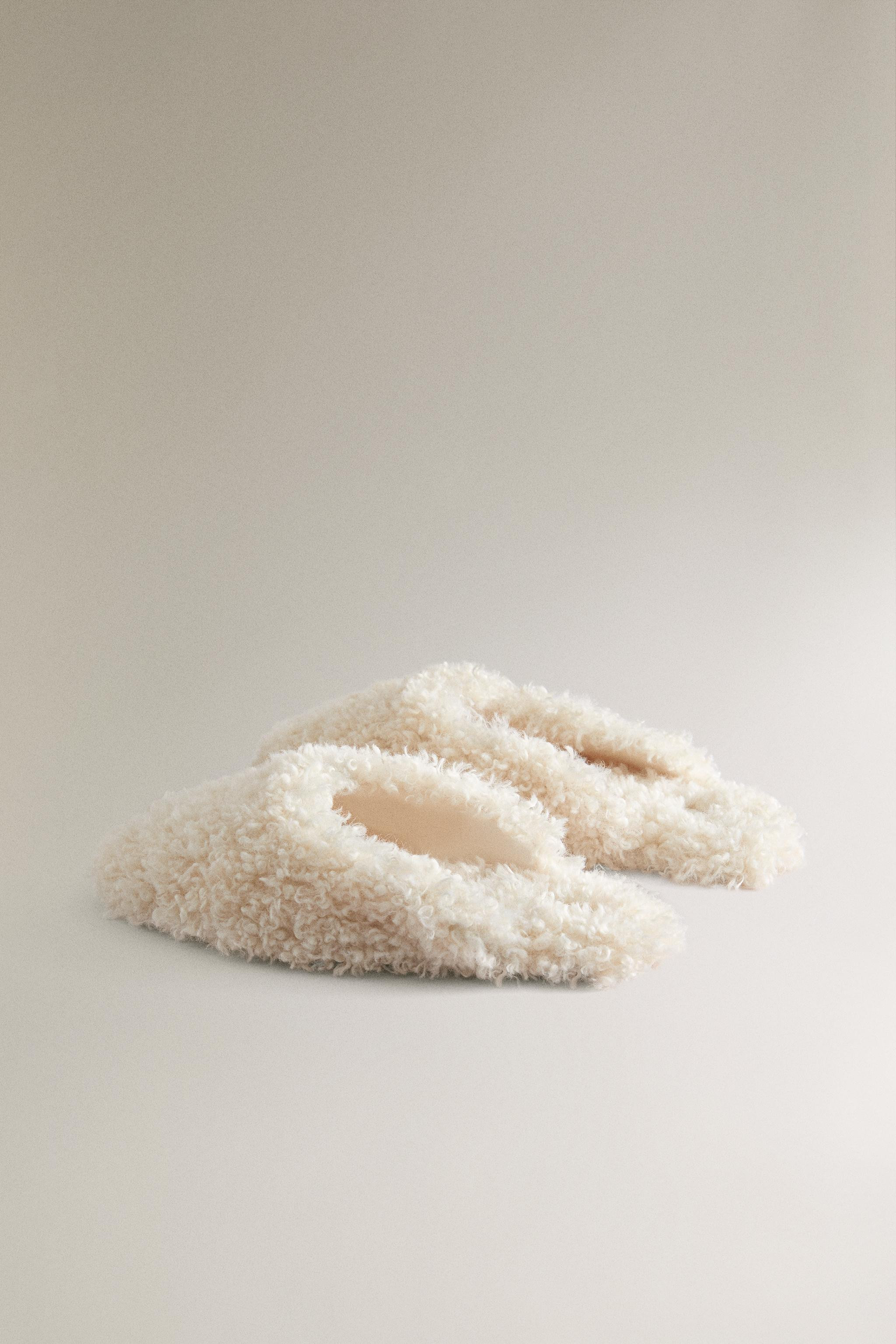 FAUX SHEARLING MULE SLIPPERS | Zara UK