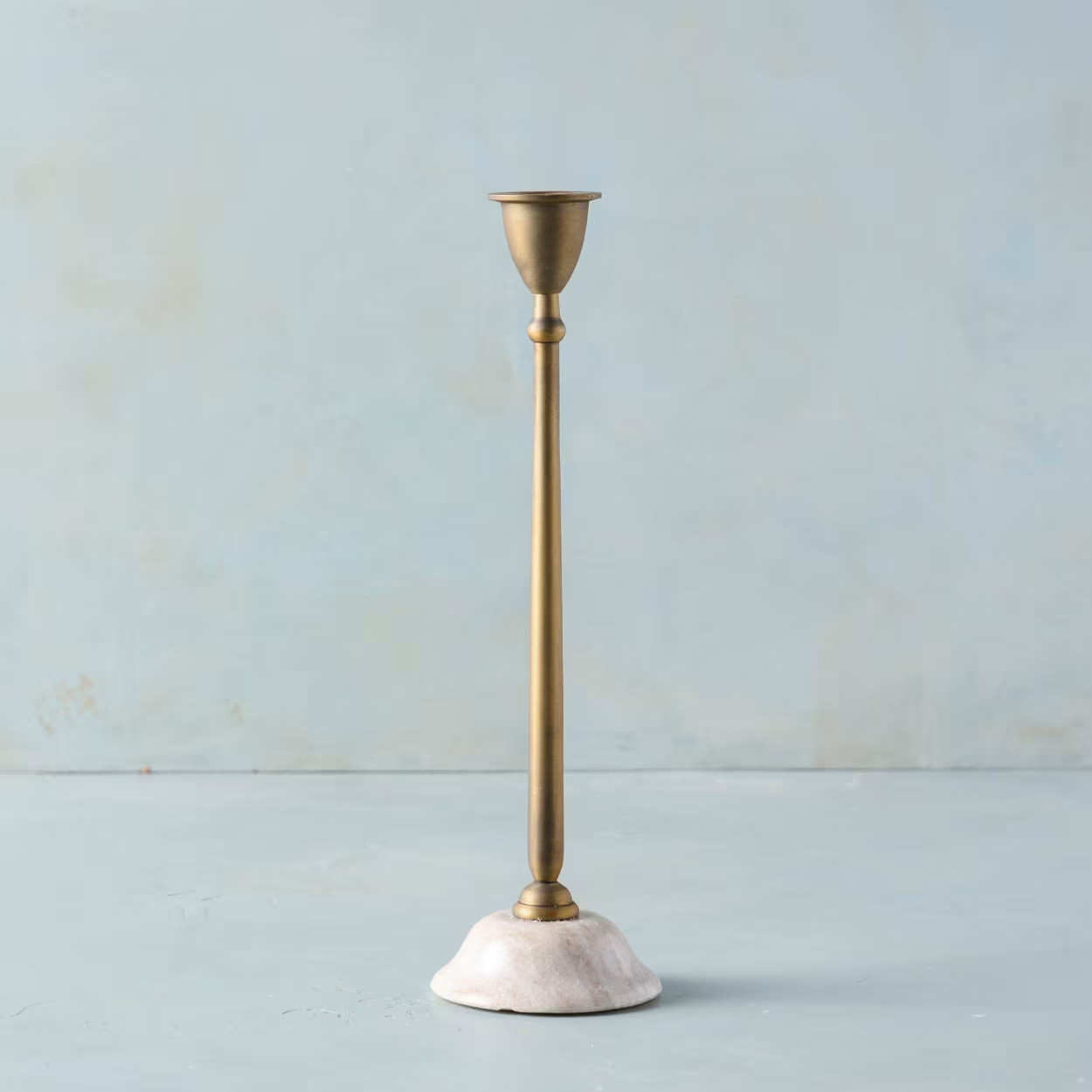 Brass and Marble Candleholder | Magnolia