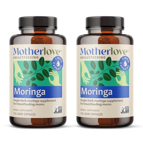 Motherlove Moringa (240 Capsule Value Size) Lactation Supplement to Support Breast Milk Supply—Non-GMO, Organic Herbs, Vegan, Kosher | Amazon (US)