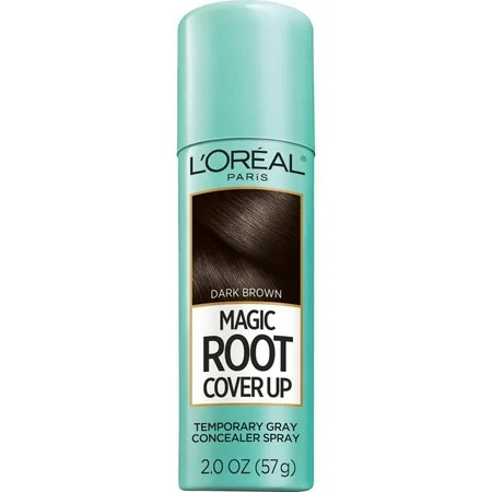 L Oreal Paris Magic Root Cover Up Temporary Gray Concealer Spray Dark Brown 2 oz | Walmart (US)